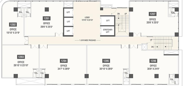 Floor Plan of Yashada Business Zone in Baner, Pune - Image 271173