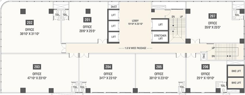 Floor Plan of Yashada Business Zone in Baner, Pune - Image 271174