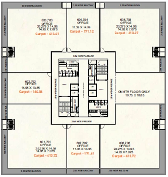 Floor Plan of Siddhesh Orville Business Port in Viman Nagar, Pune - Image 272171