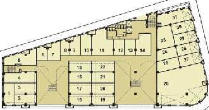 Floor Plan of Pride Purple Square in Wakad, Pune - Image 272037