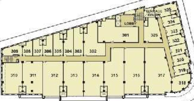 Floor Plan of Pride Purple Square in Wakad, Pune - Image 272038