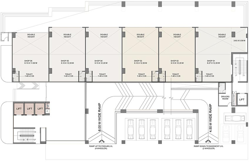 Floor Plan of KBT Kohinoor Business Tower in Mundhwa, Pune - Image 271779