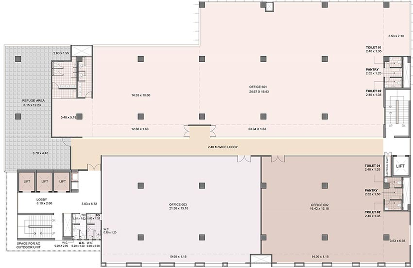 Floor Plan of KBT Kohinoor Business Tower in Mundhwa, Pune - Image 271778