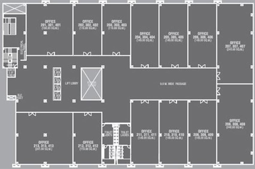 Floor Plan of Kakade Bizz Icon in Shivaji Nagar, Pune - Image 271753