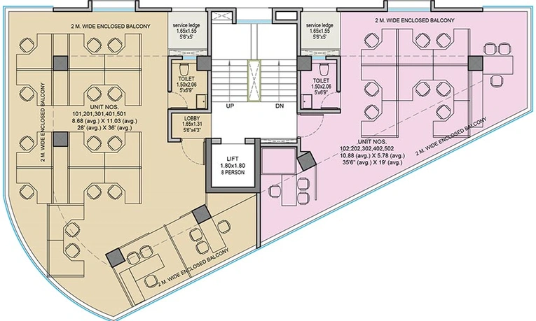 Floor Plan of Sujay Haute Capital in Baner, Pune - Image 271748