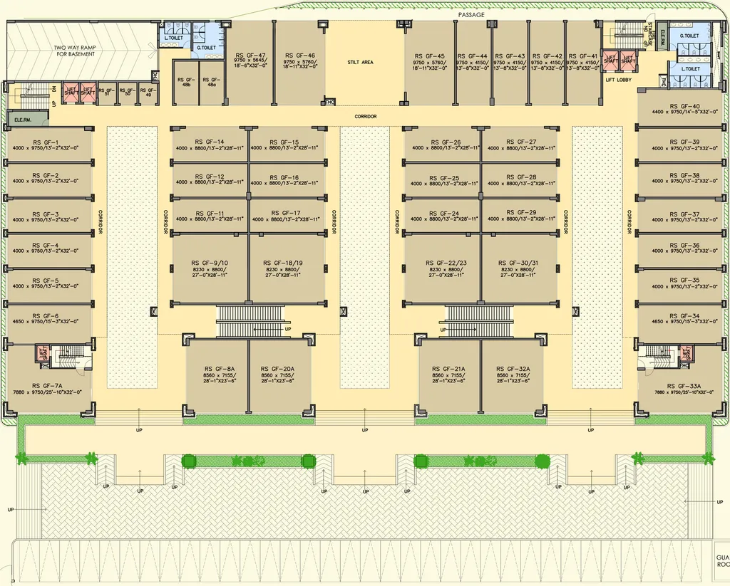 Floor Plan of ATS Bouquet in Sector 132, Noida - Image 300884