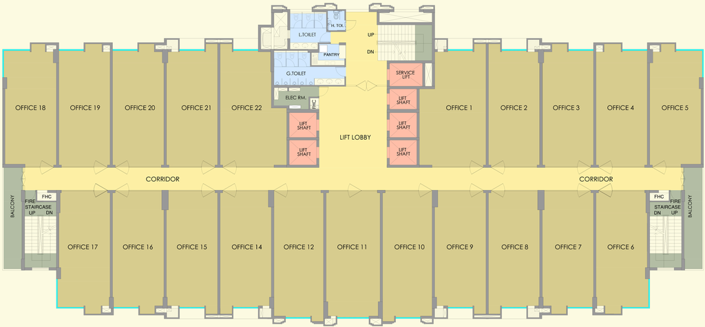 Floor Plan of ATS Bouquet in Sector 132, Noida - Image 300882