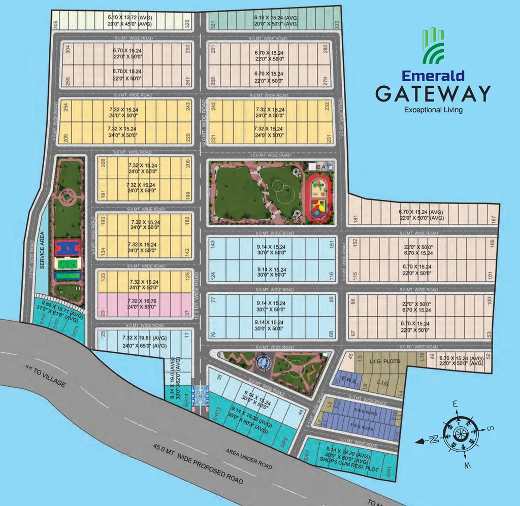 Master Plan of Emerald Gateway in AB Bypass Road, Indore - Image 276725