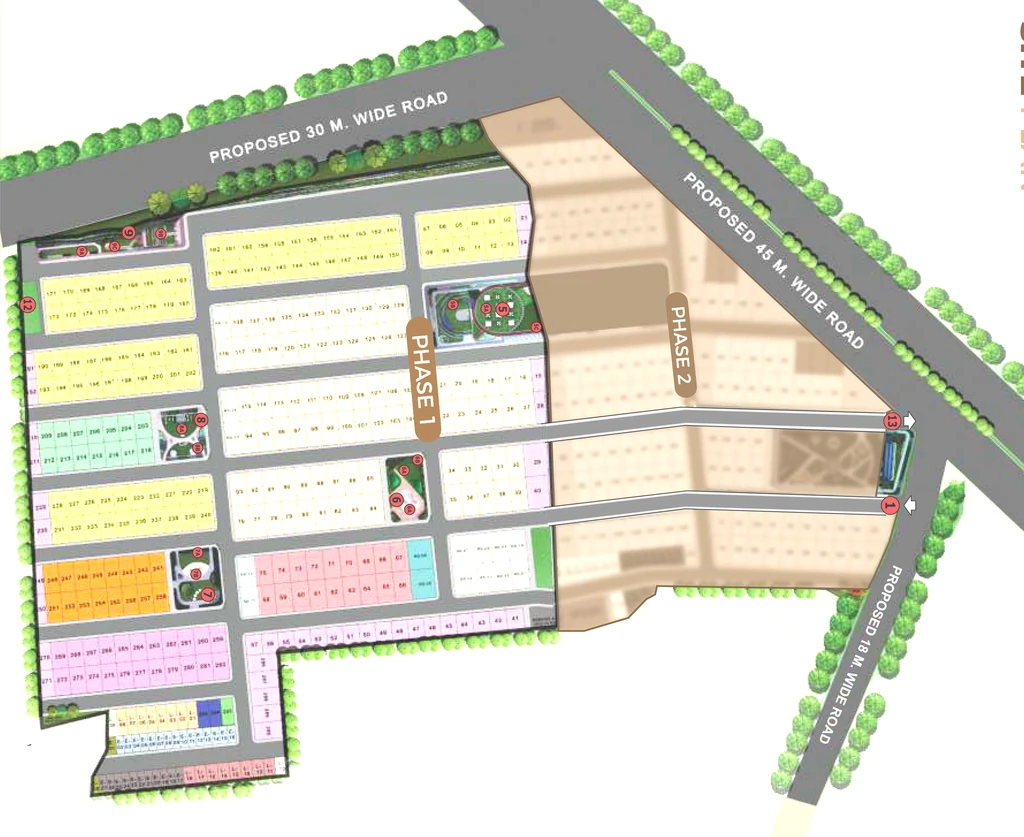 Master Plan of Royal Green County in Rau, Indore - Image 336906
