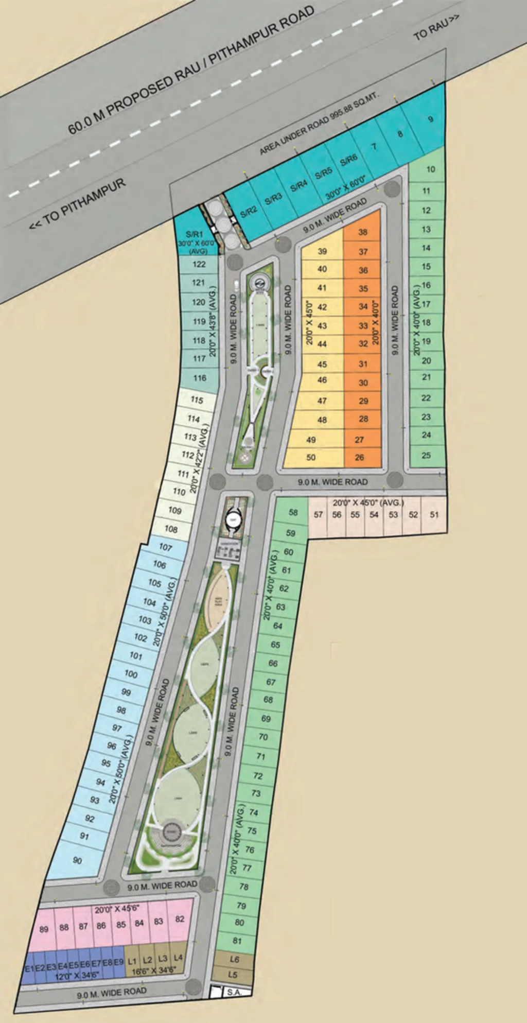 Master Plan of Emerald Aashray in Rau, Indore - Image 276683