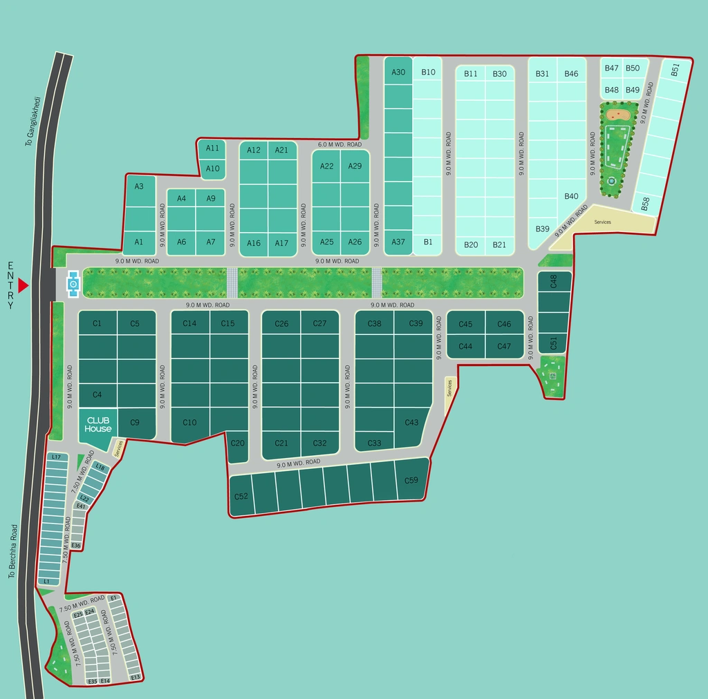 Master Plan of Anvaya Valley in Mhow, Indore - Image 276642