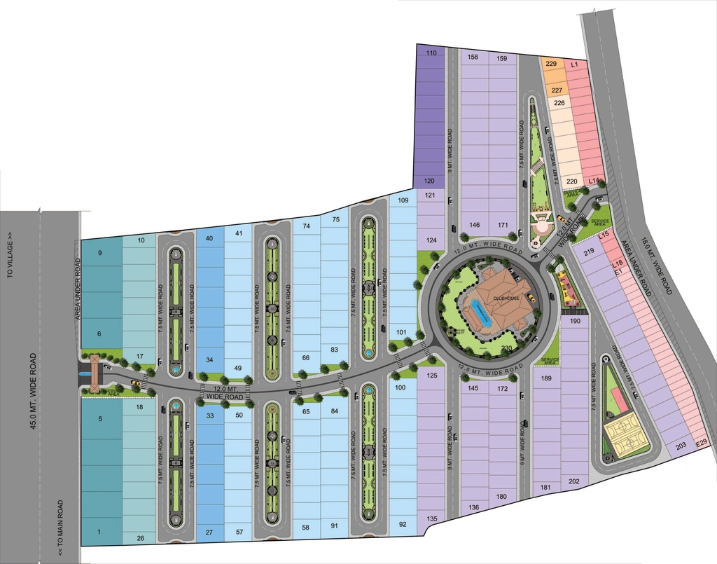 Master Plan of Emerald Nirvana in Jhalariya, Indore - Image 276741