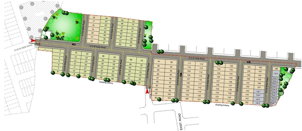 Master Plan of Sunil Emerald Anant in Devguradia, Indore - Image 361718