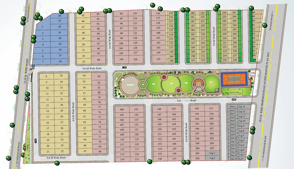 Master Plan of Emerald Anutham in Bicholi Mardana, Indore - Image 360771