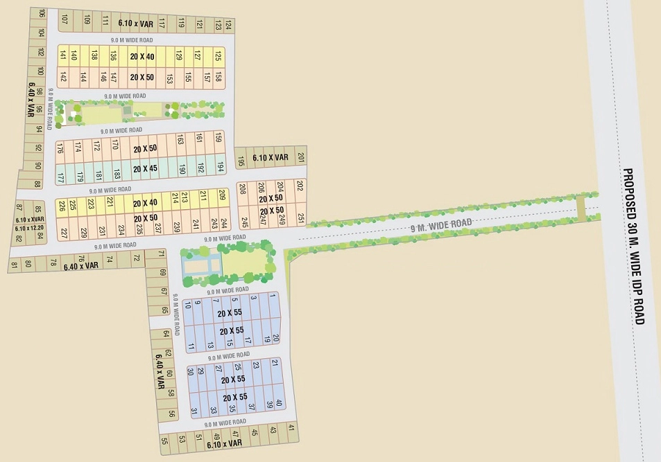 Master Plan of Sunil GK Greens in Arandia, Indore - Image 361787