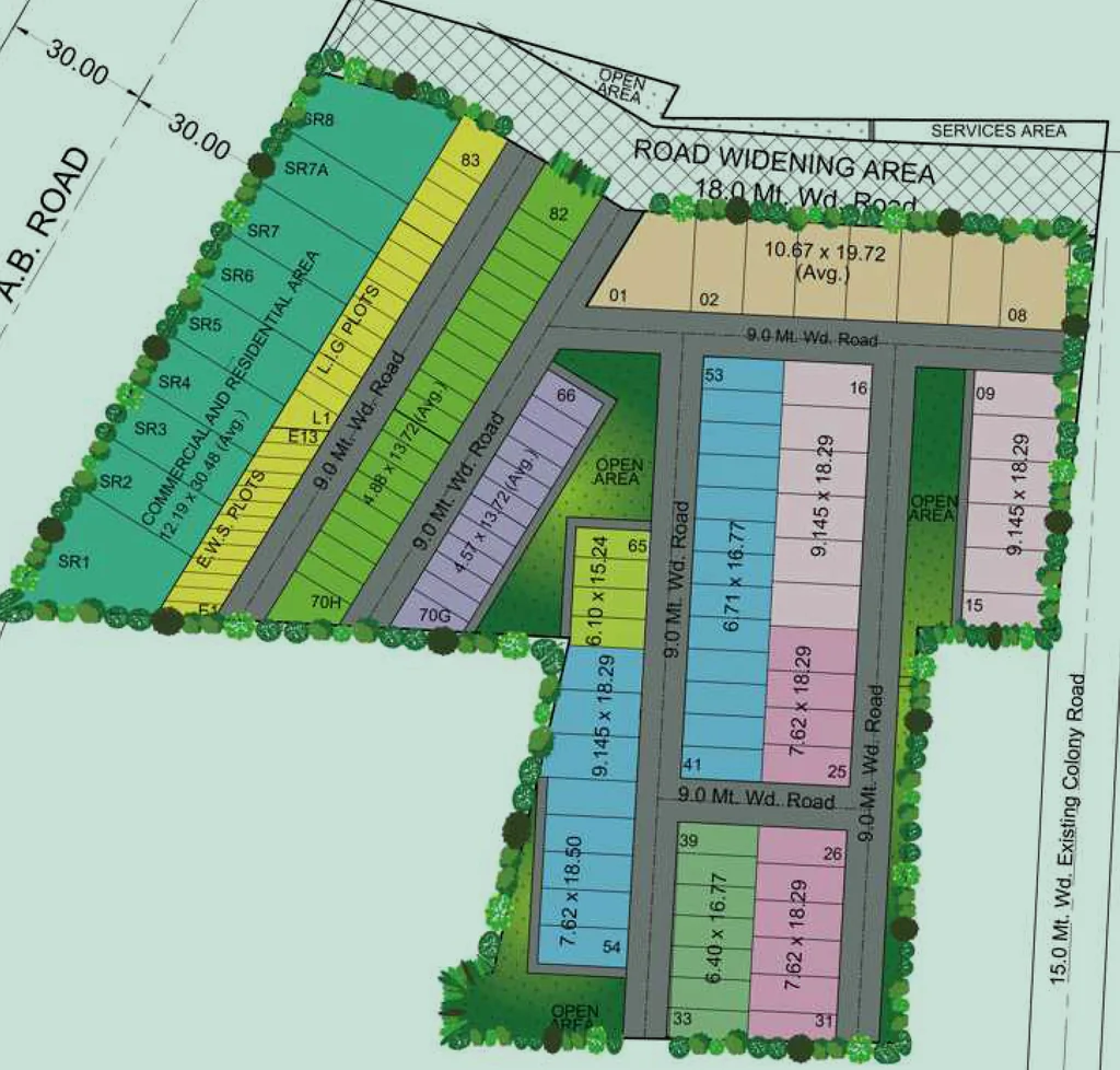 Master Plan of Ruchi Saatvik Green in AB Bypass Road, Indore - Image 361855