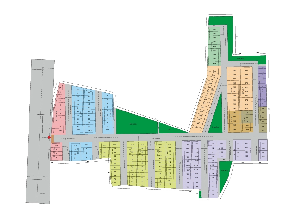 Master Plan of Vibrant Fortune City in AB Bypass Road, Indore - Image 362305