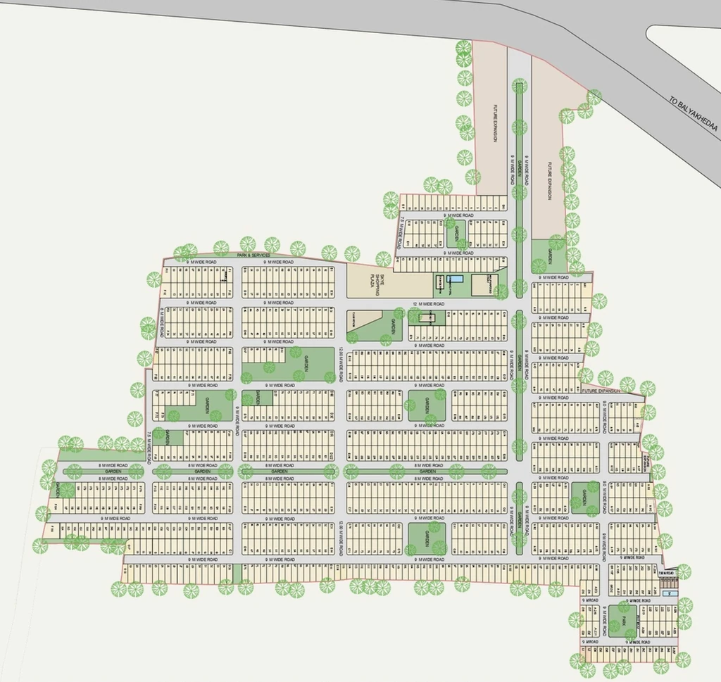 Master Plan of Skye City in Higonya, Indore - Image 318906