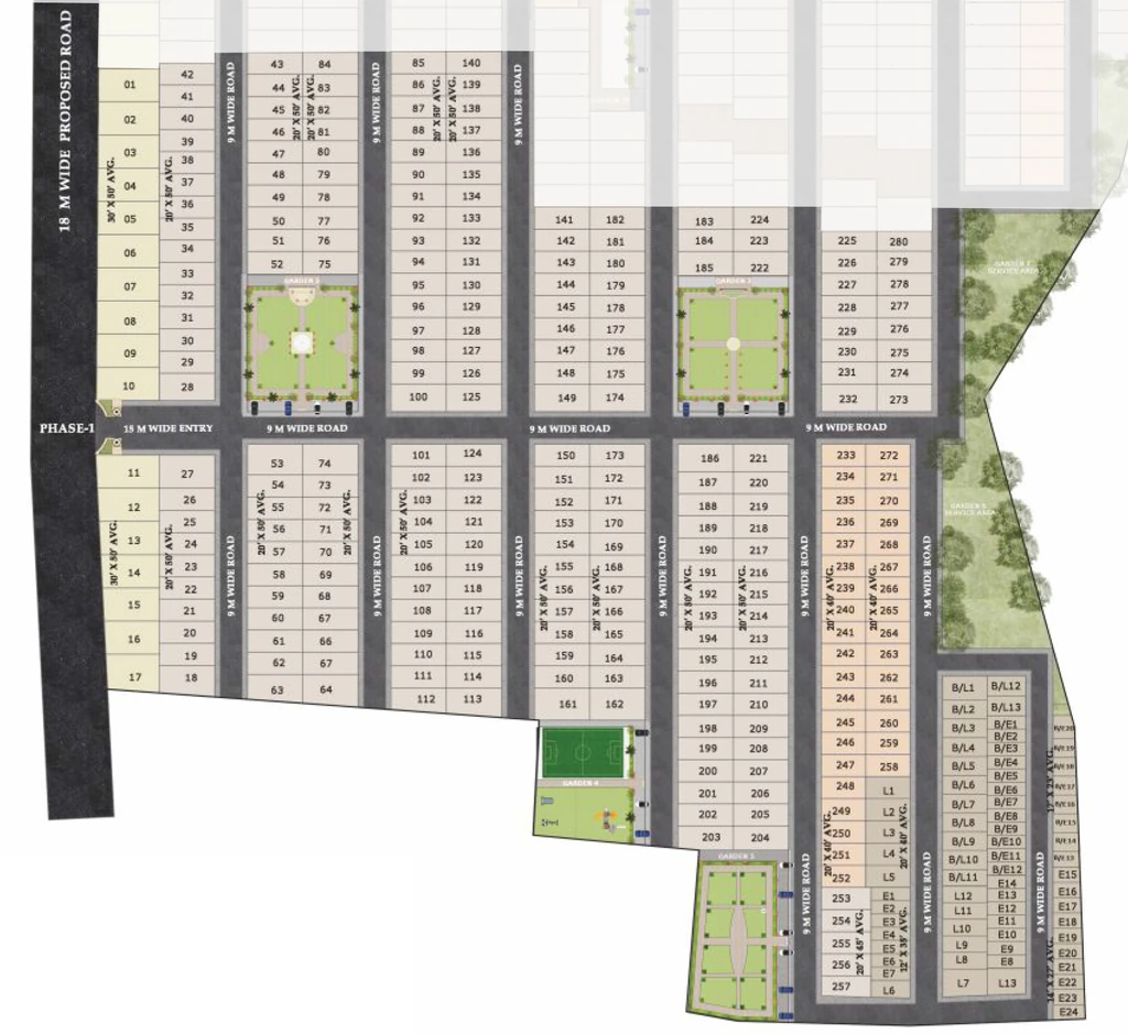 Master Plan of Laabham Rajadhiraj City in Ujjain Road, Indore - Image 362203