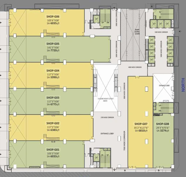 Floor Plan of Vasavi Sky City in Gachibowli, Hyderabad - Image 310509