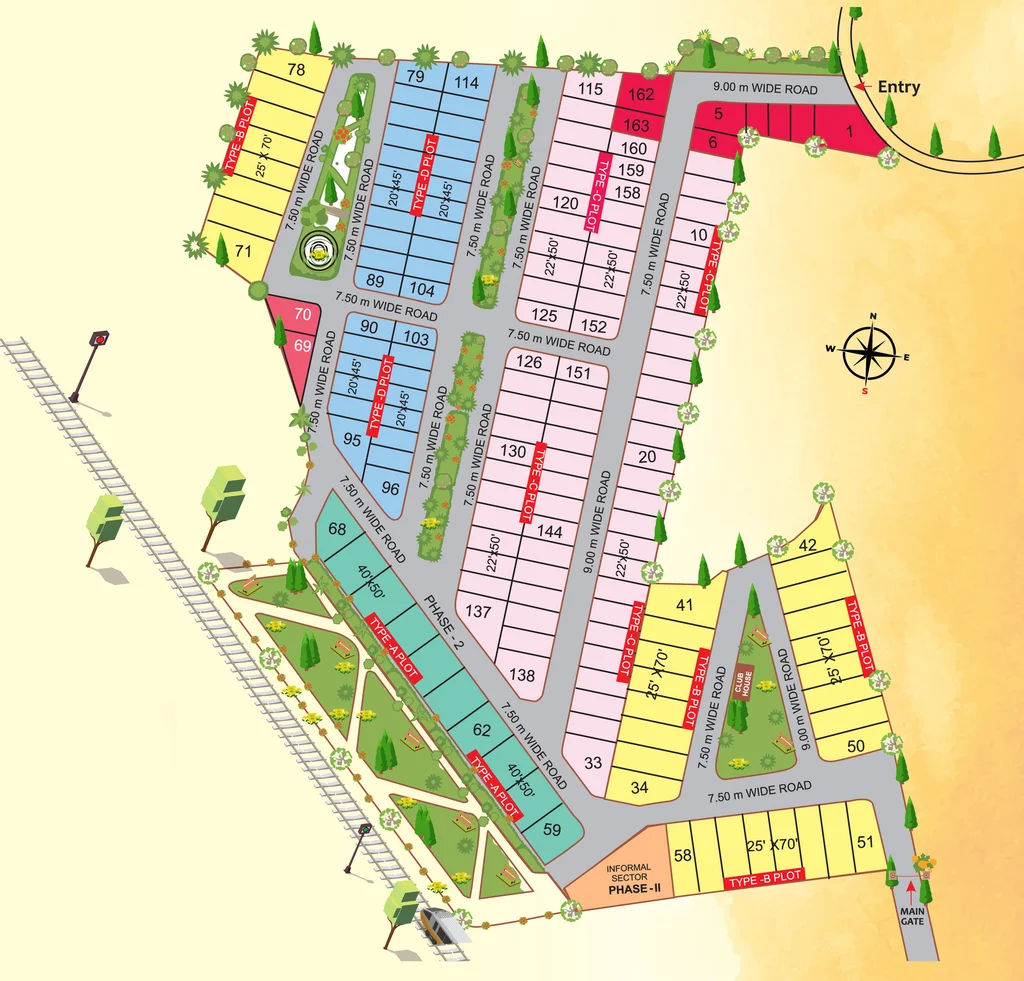 Master Plan of Sage Nirvana Phase I in Misrod, Bhopal - Image 276885