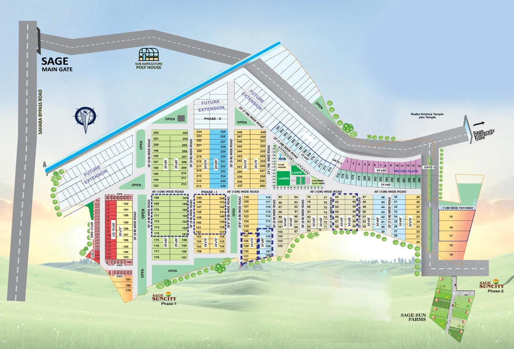 Master Plan of Agrawal Sage Sun Villas in Katara Hills, Bhopal - Image 276815