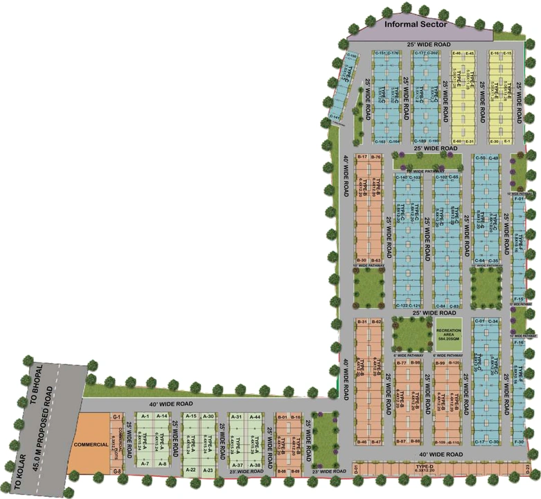 Master Plan of Fortune Blueridge in Kolar Road, Bhopal - Image 276824
