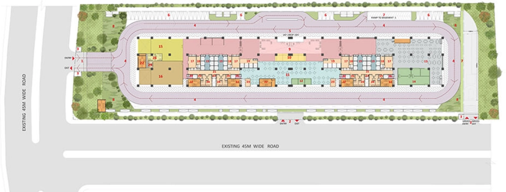 Master Plan of Aurobindo Galaxy in Hitech City, Hyderabad - Image 316989