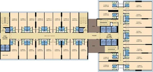 Floor Plan of Plan M Business Park in Turbhe, Navi Mumbai - Image 269508