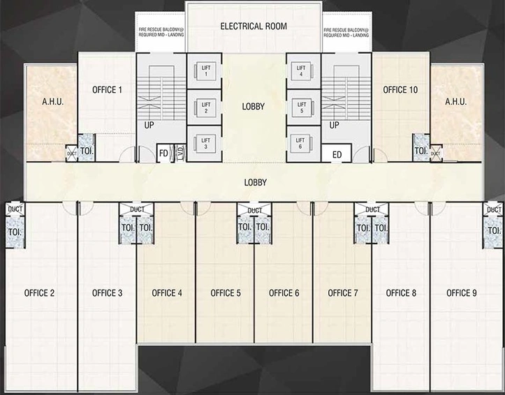 Floor Plan of Plan S Business Park in Nerul, Navi Mumbai - Image 269514