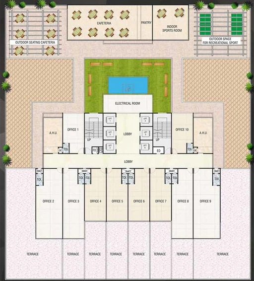 Floor Plan of Plan S Business Park in Nerul, Navi Mumbai - Image 269515