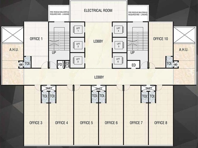 Floor Plan of Plan S Business Park in Nerul, Navi Mumbai - Image 269516