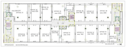 Floor Plan of DSL Abacus IT Park in Uppal, Hyderabad - Image 311450