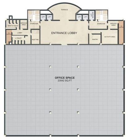 Floor Plan of Amar Megaplex in Baner, Pune - Image 271246