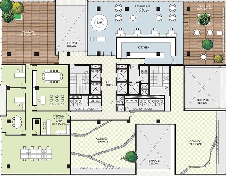 Floor Plan of Marvel Fuego in Hadapsar, Pune - Image 270650