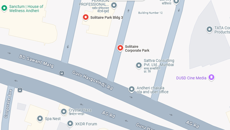 Location of Solitaire Corporate Building in Andheri East, Mumbai - Image 278455