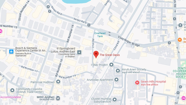 Location of The Great Oasis in Andheri East, Mumbai - Image 278463