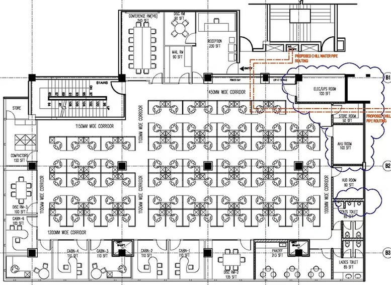 Floor Plan of Baani Corporate One in Okhla, New Delhi - Image 272646