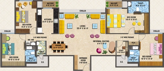 4 BHK Flat in Arihant Advika in Vashi, Navi Mumbai - Image 687114