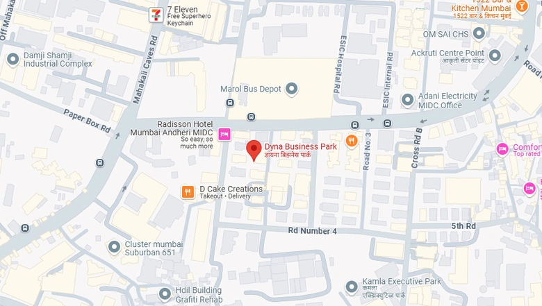 Location of Dyna IT Park in Andheri East, Mumbai - Image 278403