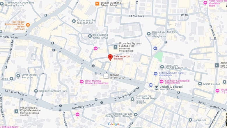 Location of Gala Impecca in Andheri East, Mumbai - Image 278997