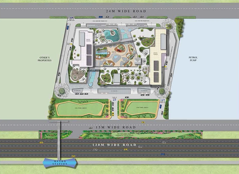 Master Plan of Iris Broadway Greno West in Sector 16 B, Greater Noida - Image 304703