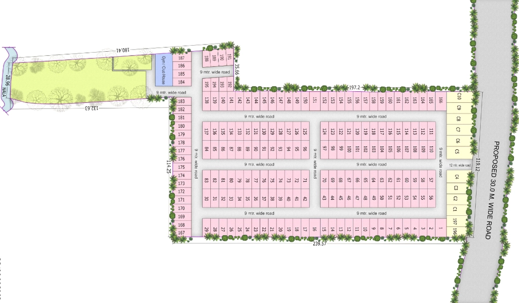 Master Plan of M Chugh Exotica Woods in Mayakhedi, Indore - Image 364006
