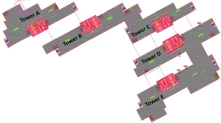 Floor Plan of Ambience Corporate Tower 3 in DLF Phase 3, Gurgaon - Image 272942