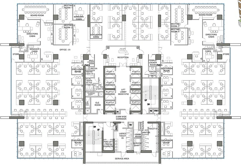 Floor Plan of ABIL Boulevard in Koregaon Park, Pune - Image 271343