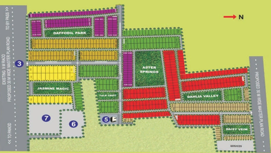 Master Plan of DLF Garden City in AB Bypass Road, Indore - Image 364099