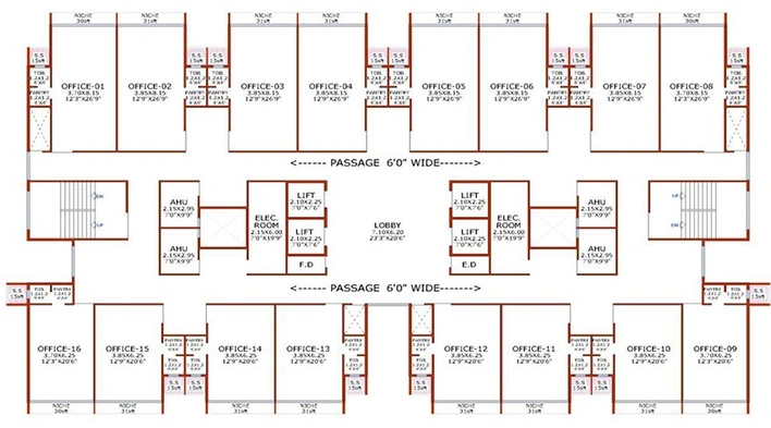 Floor Plan of Niharika Mirage in Kharghar, Navi Mumbai - Image 269478