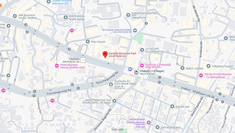 Location of Dynasty Business Park in Andheri East, Mumbai - Image 278988