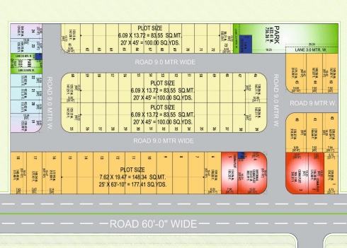 Master Plan of Kedias Parwati Meadows in Sirsi Road, Jaipur - Image 366103