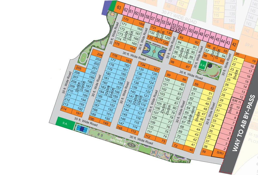Master Plan of M Jhaveri Silver Star City in Silicon City, Indore - Image 365492